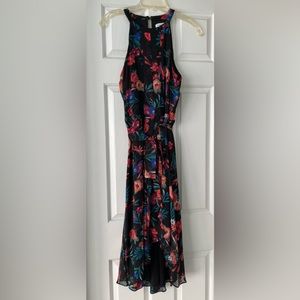 Calvin Klein hi-lo floral dress